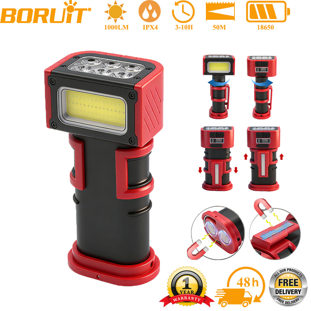 Cycling To Work - BORUiT COB LED Lampu Kerja 1000LM