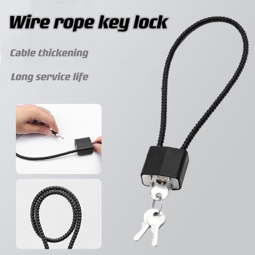 Cable Lock Flexible - 1 buah kabel baja lembut gembok