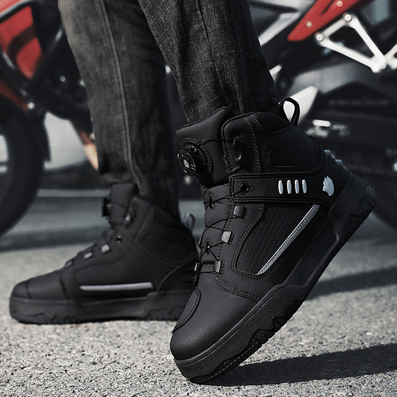 Cycling Commute Shoes - Sepatu Bot Motor Pria, Tahan Air,