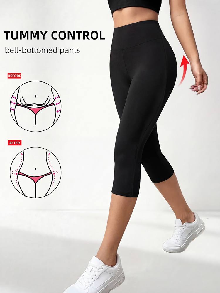 Cycling Commute Pants - Celana Yoga Olahraga Wanita Berpinggang Tinggi,