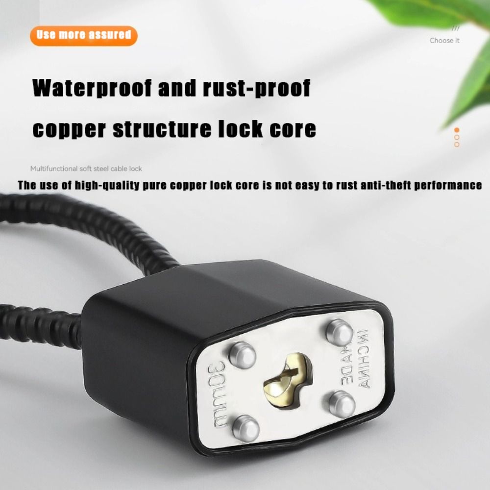 Kunci Kabel Multifungsi Portab - Cable Lock Flexible ulasan dan harga