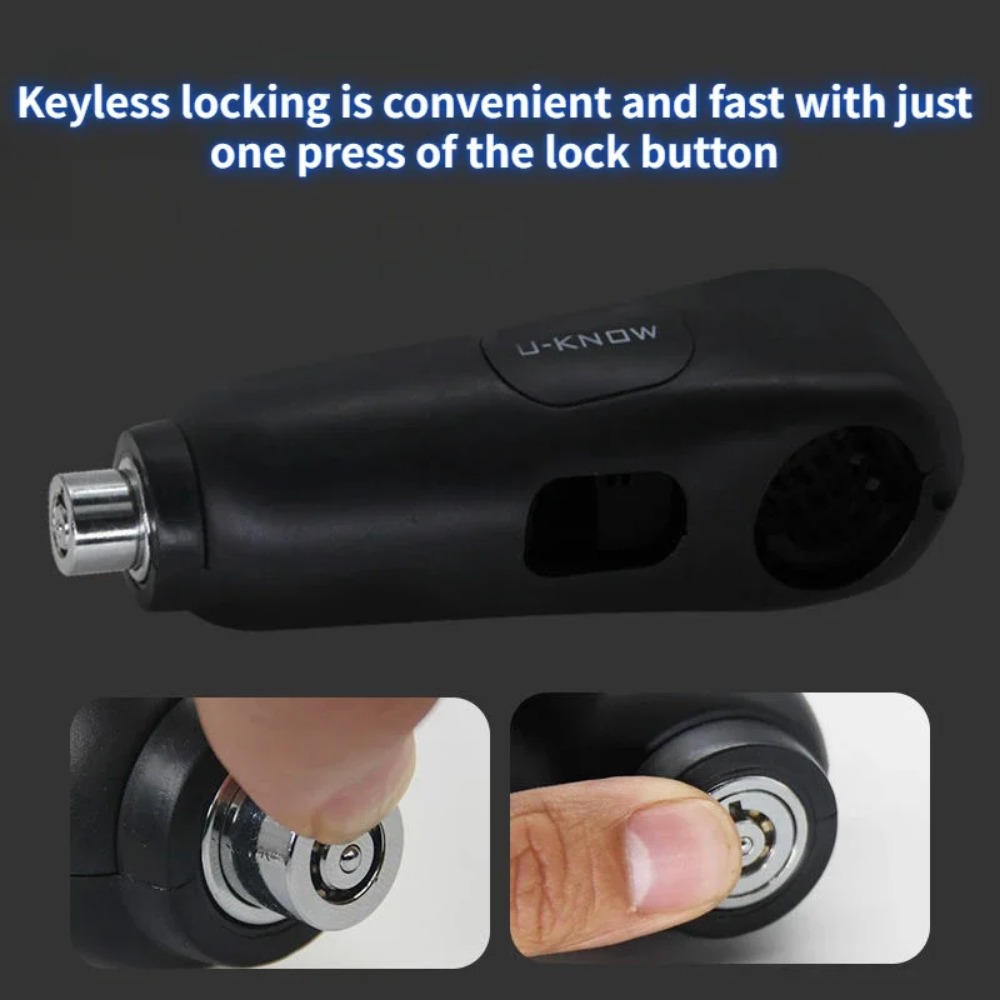 Kunci Alarm Setang Motor 110dB - Commuter Bike Lock ulasan dan harga